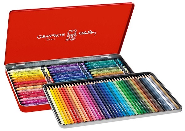 Набір Caran d'Ache Keith Haring Colour Set (2 набори художніх інструментів)