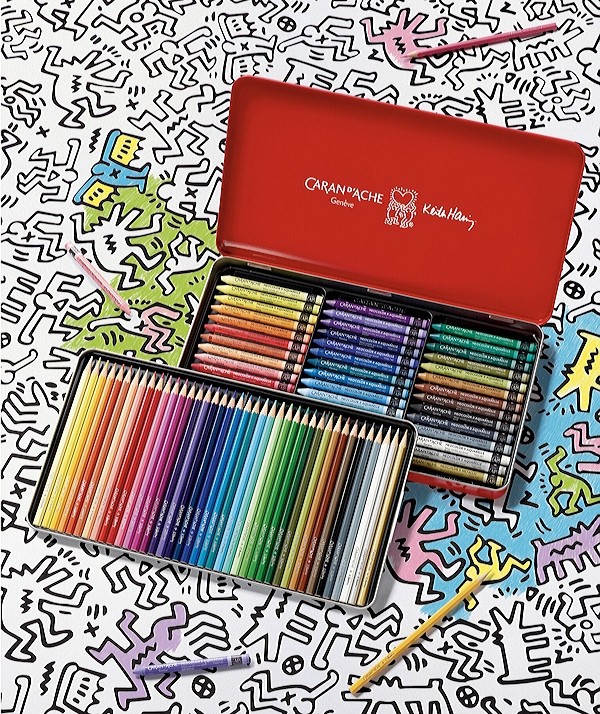 Набір Caran d'Ache Keith Haring Colour Set (2 набори художніх інструментів)