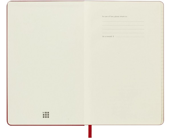 Щоденник Moleskine на 2027 рік кишеньковий 9 х 14 см червоний