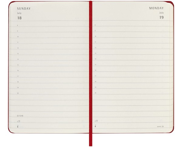 Щоденник Moleskine на 2027 рік кишеньковий 9 х 14 см червоний