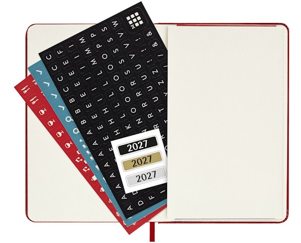 Щоденник Moleskine на 2027 рік кишеньковий 9 х 14 см червоний