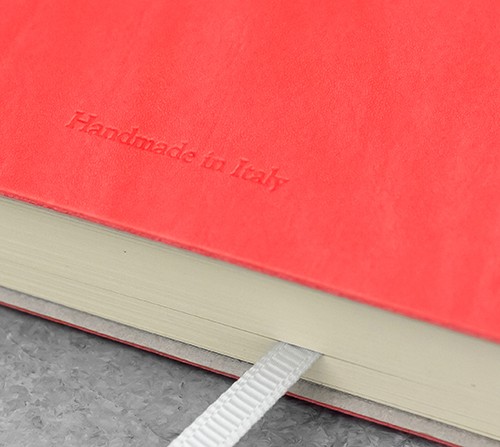 Блокнот Ciak великий 15 х 21 см в крапку кораловий