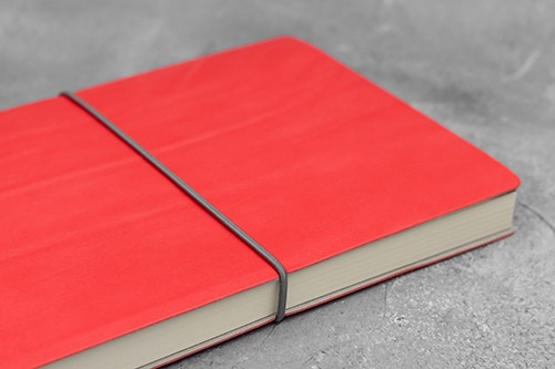 Блокнот Ciak великий 15 х 21 см в крапку кораловий