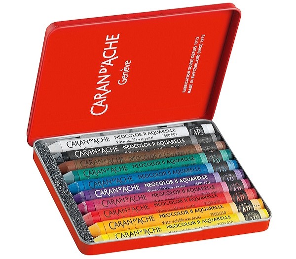 Пастель воскова акварельна Caran d'Ache Neocolor ll 10 штук