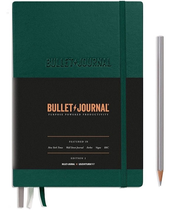 Блокнот Leuchtturm1917 Bullet Journal Edition 2 середній 14,5 х 21 см в крапку зелений