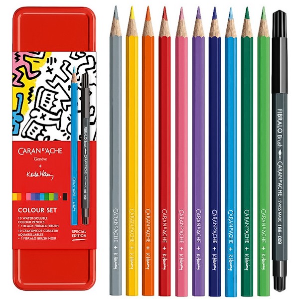 Набір Caran d'Ache Keith Haring Colour Set (11 художніх інструментів)