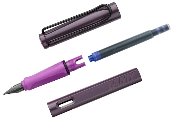 Чорнильна ручка Lamy Safari Violet Blackberry перо M (середнє)