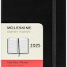 Щоденник Moleskine на 2025 рік кишеньковий 9 х 14 см чорний