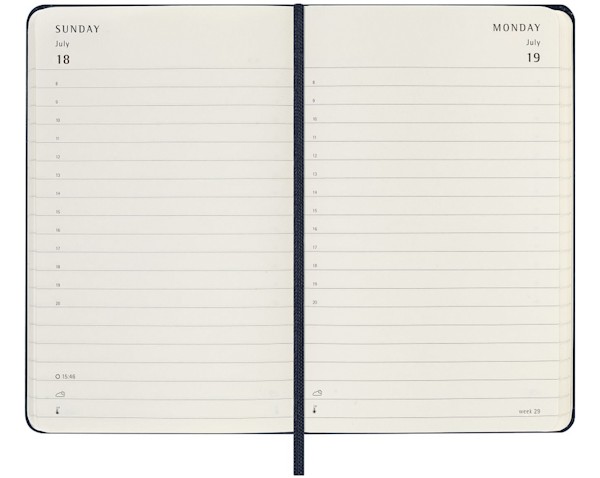 Щоденник Moleskine на 2027 рік кишеньковий 9 х 14 см сапфір