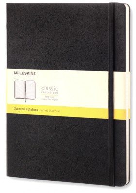 Блокнот Moleskine Classic великий 19 x 25 см у клітинку чорний