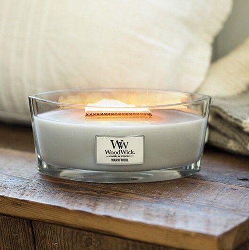 Ароматична свіча WoodWick Ellipse Warm Wool 453 г