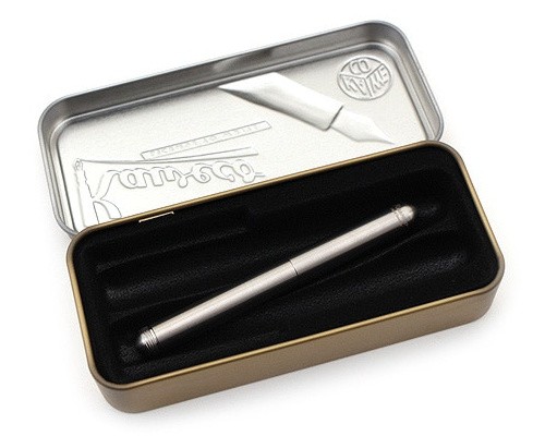 Чорнильна ручка Kaweco Liliput Stainless Steel сталева перо F (тонке)