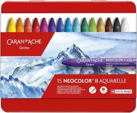 Пастель воскова акварельна Caran d'Ache Neocolor ll 15 штук
