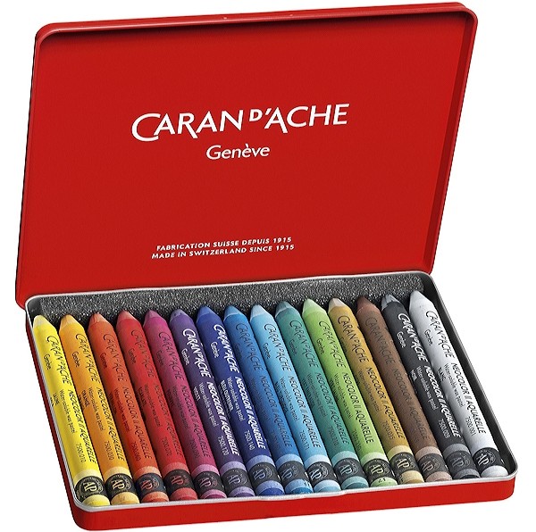 Пастель воскова акварельна Caran d'Ache Neocolor ll 15 штук