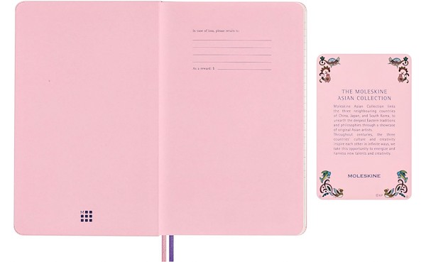 Блокнот Moleskine Sakura x Momoko середній 13 х 21 см в лінію