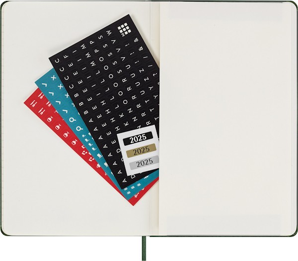 Щоденник Moleskine на 2025 рік середній 13 х 21 см миртовий зелений