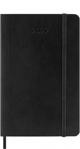 Щоденник Moleskine на 2027 рік кишеньковий 9 х 14 см чорний м'який