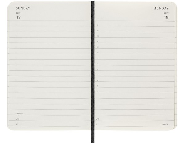 Щоденник Moleskine на 2027 рік кишеньковий 9 х 14 см чорний м'який
