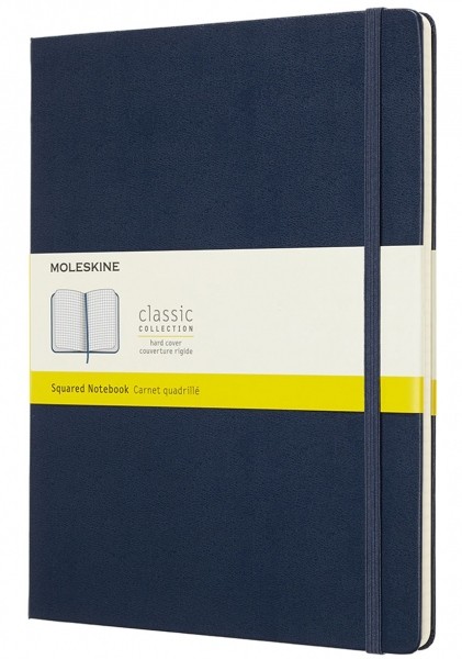 Блокнот Moleskine Classic великий 19 x 25 см у клітинку сапфір