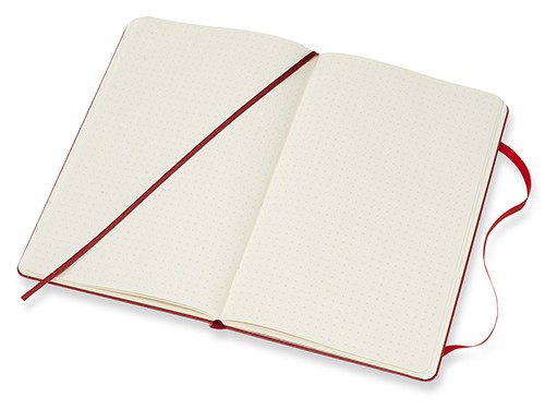 Блокнот Moleskine Classic середній 13 x 21 см в крапку червоний