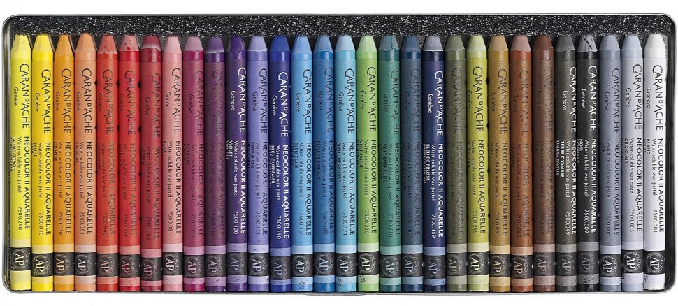 Пастель воскова акварельна Caran d'Ache Neocolor ll 30 штук