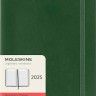 Щоденник Moleskine на 2025 рік середній 13 х 21 см миртовий зелений м'який