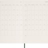 Щоденник Moleskine на 2025 рік середній 13 х 21 см миртовий зелений м'який