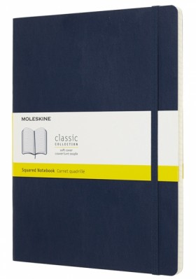 Блокнот Moleskine Classic великий 19 x 25 см у клітинку сапфір м'який