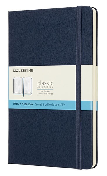 Блокнот Moleskine Classic середній 13 x 21 см в крапку сапфір