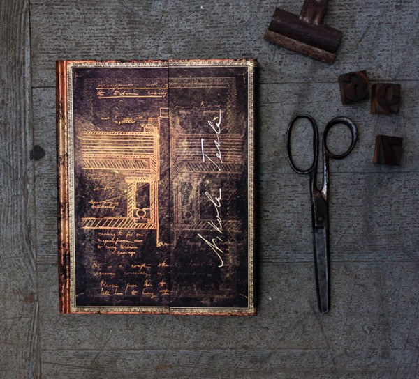 Блокнот Paperblanks Манускрипти Нікола Тесла Нариси кишеньковий 10 х 14 см в лінію