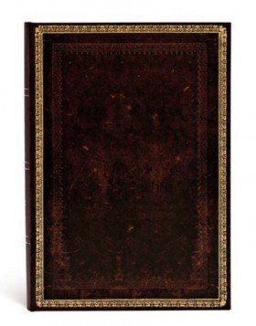 Блокнот Paperblanks Стара Шкіра Чорний Марокканський Flexi кишеньковий 9,5 х 14 см в лінію