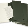 Набір зошитів Moleskine Cahier середній 13 х 21 см в лінію зелений 