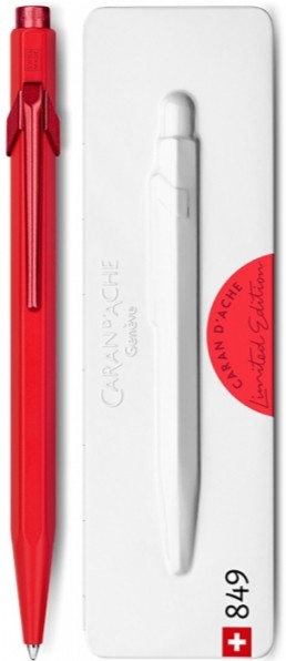Ручка Caran d'Ache 849 Claim Your Style червона + бокс 