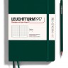 Блокнот Leuchtturm1917 Natural Colours м'який середній 14,5 х 21см в крапку лісовий зелений