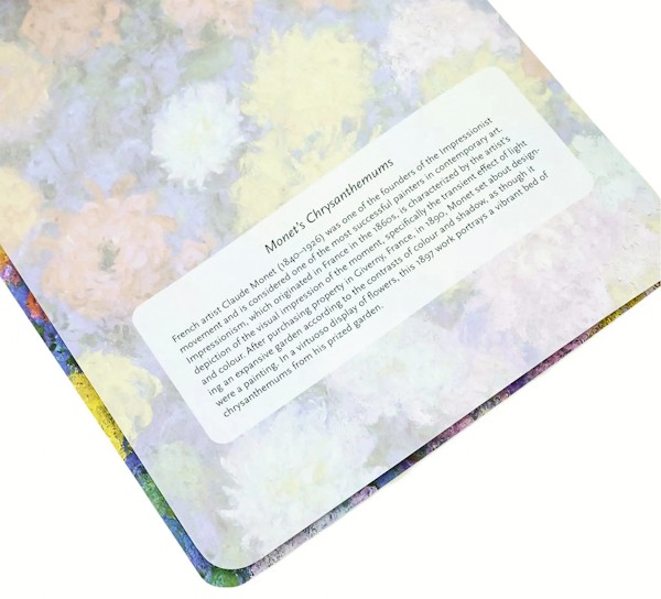 Зошит Paperblanks Cahier Хризантеми Моне 14,9 х 21 см в крапку