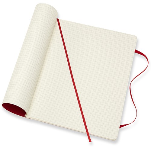 Блокнот Moleskine Classic великий 19 x 25 см у клітинку червоний м'який