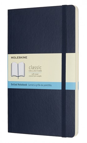 Блокнот Moleskine Classic середній 13 x 21 см в крапку сапфір м'який