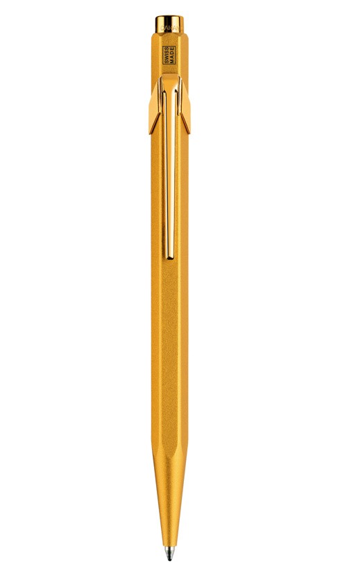 Ручка Caran d'Ache 849 Goldbar золотиста + бокс 