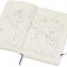 Щоденник Moleskine на 2025 рік середній 13 х 21 см сапфір м'який