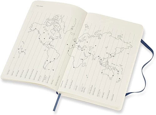 Щоденник Moleskine на 2025 рік середній 13 х 21 см сапфір м'який