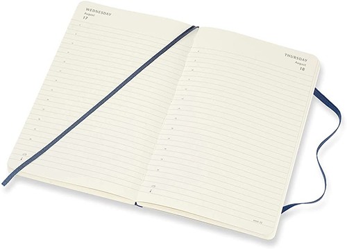 Щоденник Moleskine на 2025 рік середній 13 х 21 см сапфір м'який