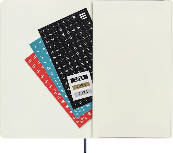 Щоденник Moleskine на 2025 рік середній 13 х 21 см сапфір м'який