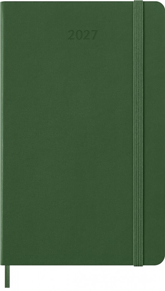 Щоденник Moleskine на 2027 рік середній 13 х 21 см миртовий зелений