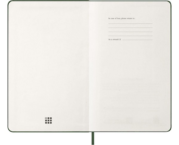 Щоденник Moleskine на 2027 рік середній 13 х 21 см миртовий зелений