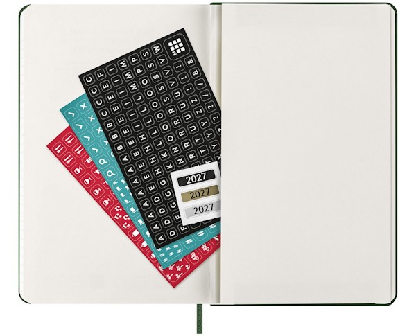 Щоденник Moleskine на 2027 рік середній 13 х 21 см миртовий зелений