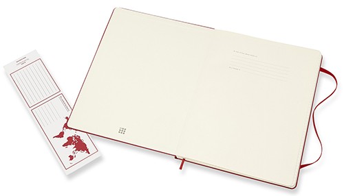 Блокнот Moleskine Classic великий 19 x 25 см у клітинку червоний