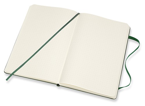 Блокнот Moleskine Classic середній 13 x 21 см в крапку миртовий зелений
