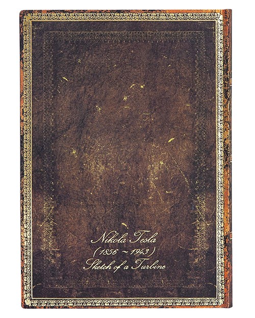 Блокнот Paperblanks Манускрипти Нікола Тесла Нариси Flexi середній 13 х 18 см в лінію