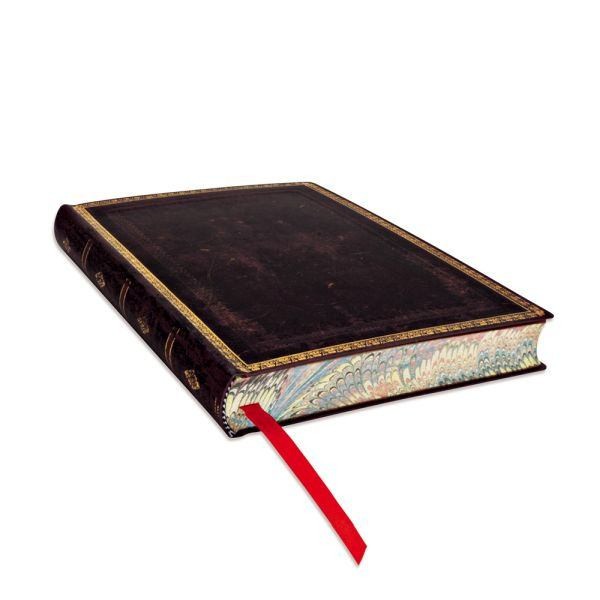 Блокнот Paperblanks Стара Шкіра Чорний Марокканський Flexi середній 13 х 18 см в лінію