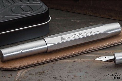Чорнильна ручка Kaweco Steel Sport сталева перо F (тонке)